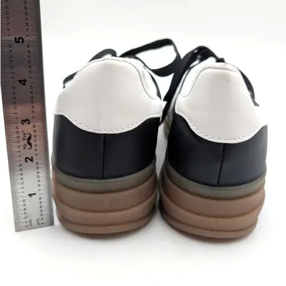 London Rag Knockout Faux Leather Sneakers Shoes Women's Black Size US8 EU39 - Picture 16 of 16